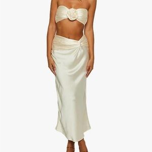 Hello Molly Cream Midi Dress